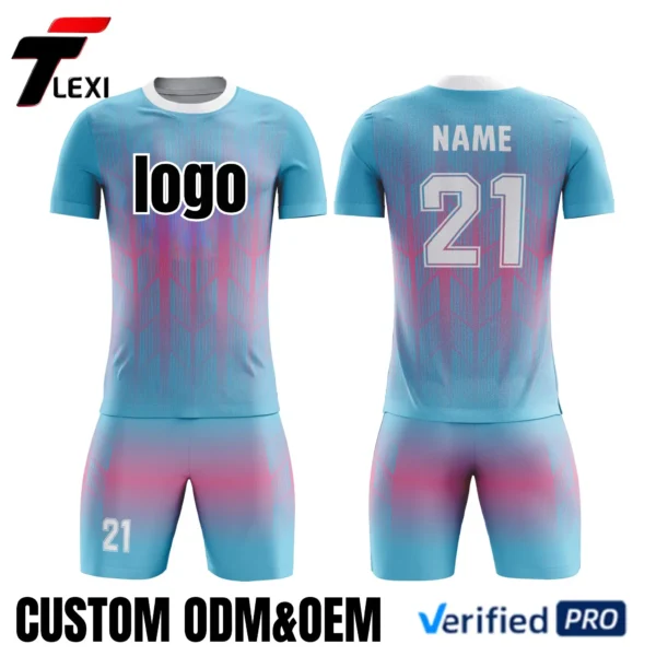 1 OEM Football Kits Customizable - Quick Dry Fabric & Logo Printing - Factory Direct Wholesale