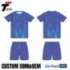 14 Blue-Purple Gradient Football Kit - Custom Logo, Team Name & Number Printing (ODM/OEM)