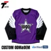 18 Pro Ice Hockey Jersey - Purple with Star & Wing Design | Custom ODM/OEM Team Uniform | Verified PRO Supplier