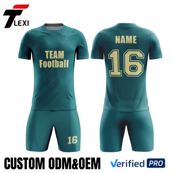 23 Dark Green Sportswear Design - Custom ODM/OEM Team Uniform Schematic | Verified PRO