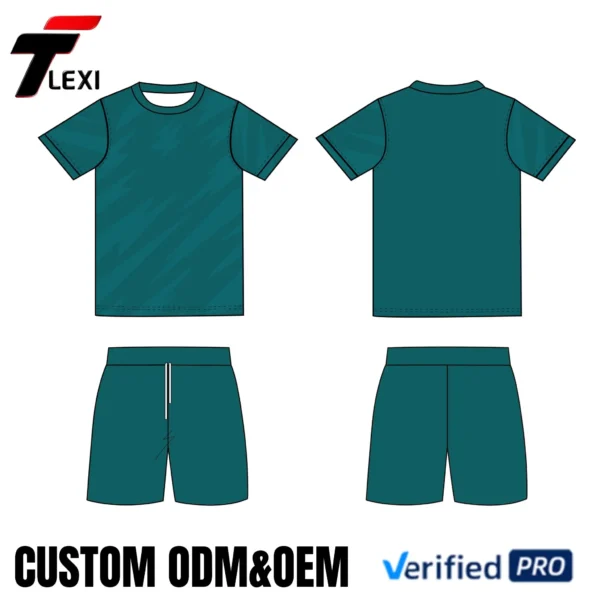 24 Dark Green Sportswear Design - Custom ODM/OEM Team Uniform Schematic | Verified PRO