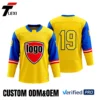 Custom Basketball Jersey - Yellow with Red/Blue Accents | ODM/OEM Team Uniform with Number | Verified PRO Supplier