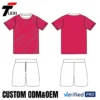 28 Red Team Football Kit - Custom ODM/OEM Uniform with Name & Number Printing | Verified PRO
