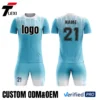 ​ Modern Geometric Pattern Football Kit - Custom Sublimated Jersey & Shorts with Zipper for Teams & Clubs (ODM/OEM)