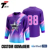 7 Purple Sports Jersey with Star & Lightning Design - Custom ODM/OEM Team Uniform with Number 88 | Verified PRO Supplier