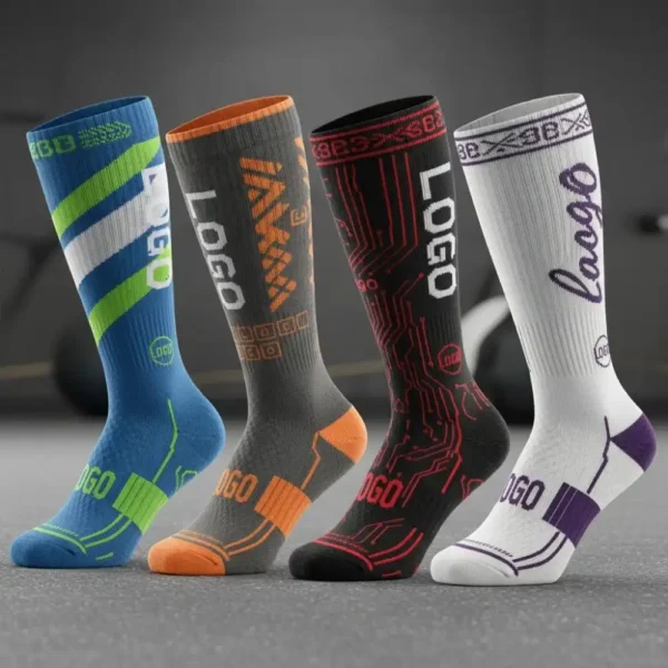 1 Personalized Non-Slip Soccer Socks – Customized Football Grip Socks for Men & Women