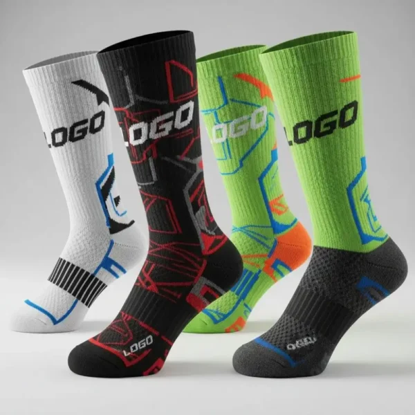 1 Custom Compression Socks for Sports Clubs – Team Name & Logo