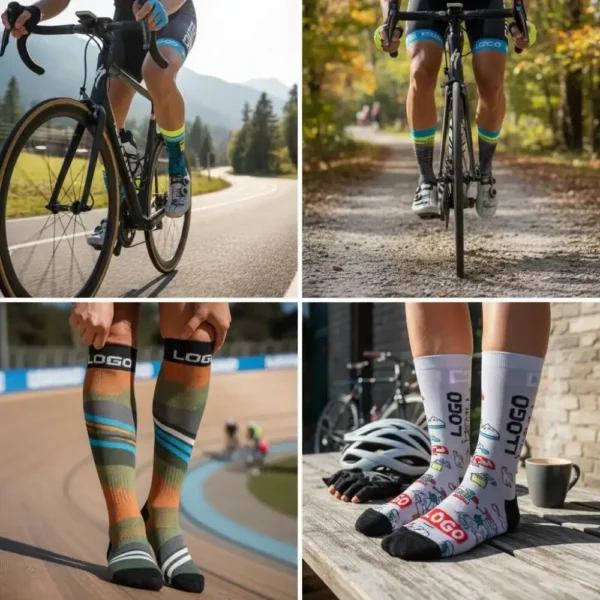 Custom Compression Cycling Socks – Enhanced Support, Personalized