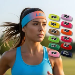 11 Team Spirit Headband - Custom Printed Logo Athletic Band for Groups