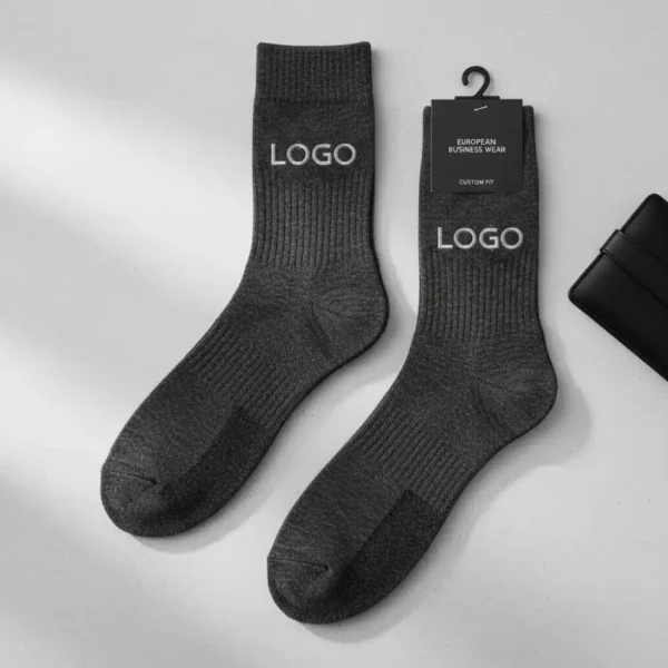 Custom Business Socks for Teams – Branded Crew Socks for Office Staff