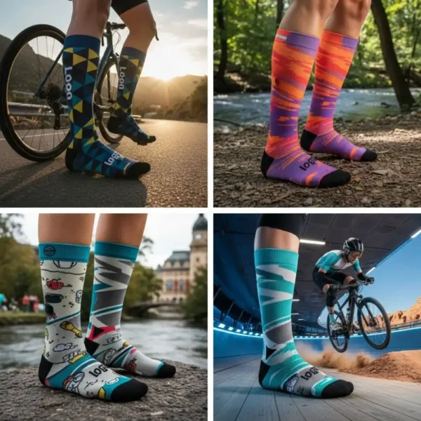 Custom Compression Cycling Socks – Enhanced Support, Personalized