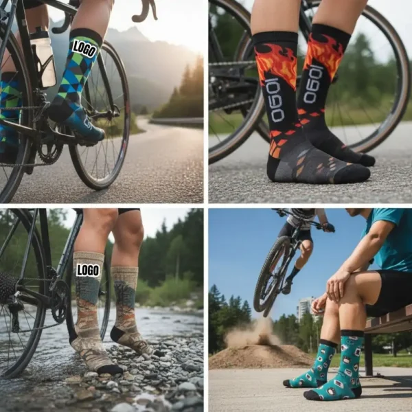 Custom Compression Cycling Socks – Enhanced Support, Personalized