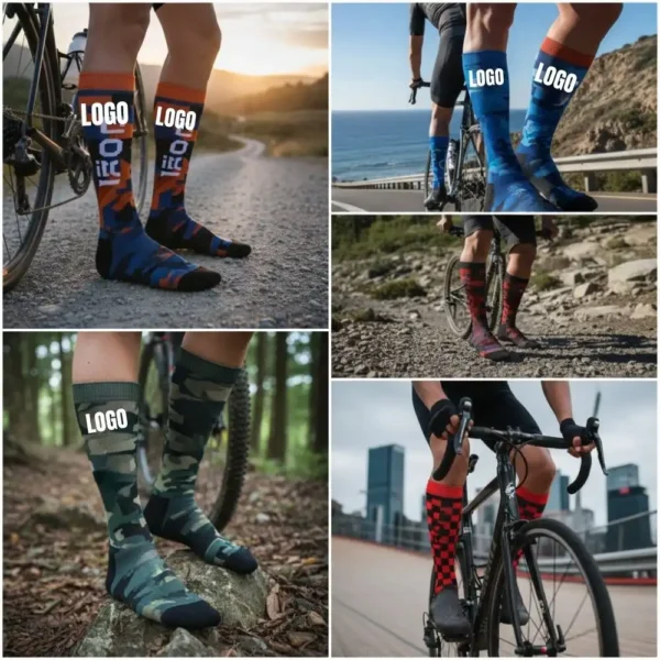 Custom Compression Cycling Socks – Enhanced Support, Personalized