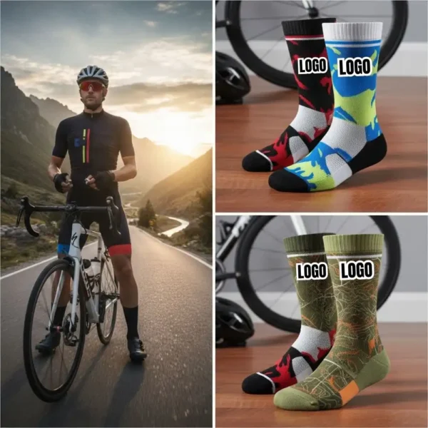Custom Compression Cycling Socks – Enhanced Support, Personalized