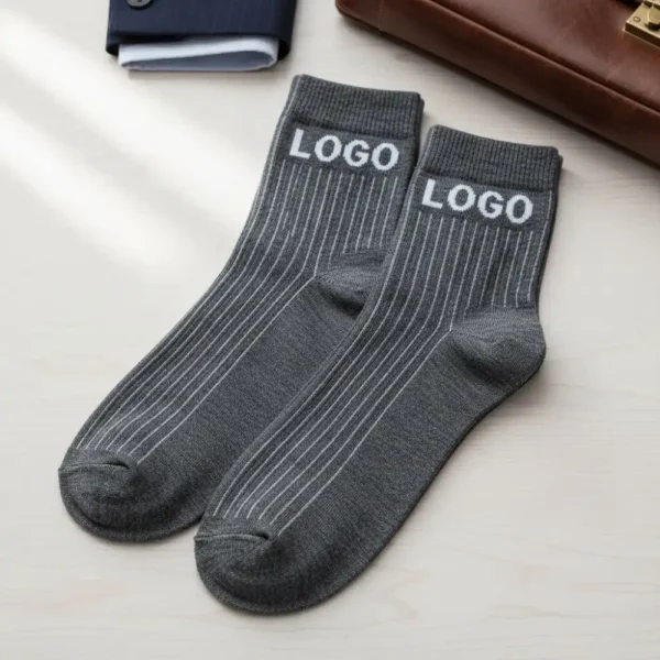 Custom Corporate Socks – Elegant Dress Socks with Company Logo