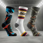 2 Branded Corporate Socks – Custom Logo Dress Socks for Office and Promotions