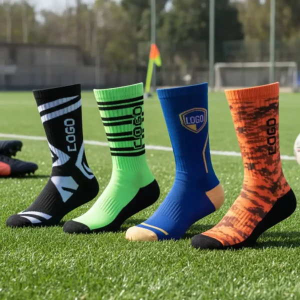 Custom Soccer Socks with Rubberized Grip – Anti-Slip, Durable, and Unique Design