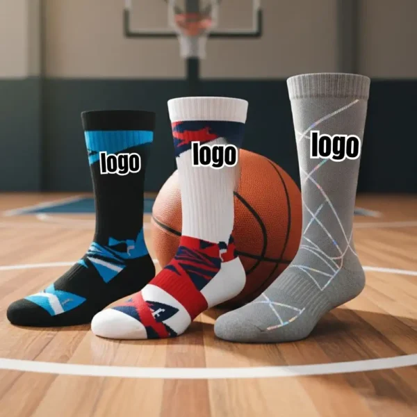 Custom Team Basketball Socks – Breathable, Cushioned, and Durable