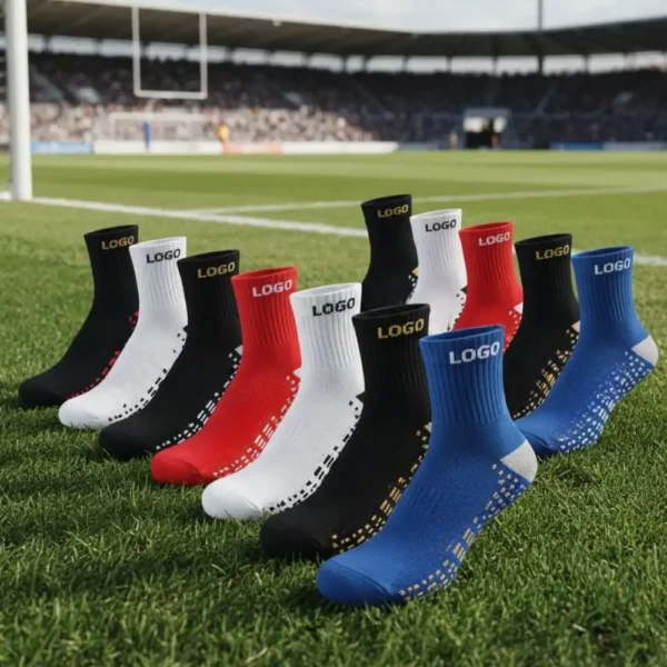 Customizable Football Non-Slip Socks – Anti-Slip Dots, Breathable & Durable Design