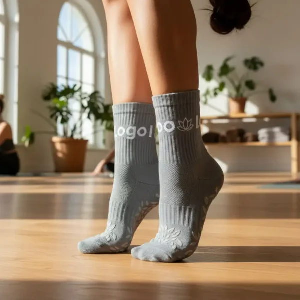 Custom Dotted Yoga Socks – Anti-Skid, Comfortable, and Stylish