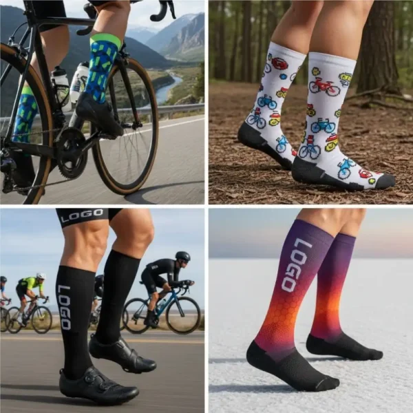 Custom Compression Cycling Socks – Enhanced Support, Personalized