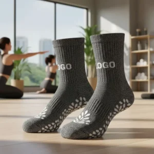 Custom Yoga Socks with Silicone Dots – Personalized for Studios