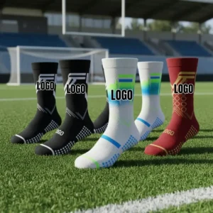 Custom Team Soccer Socks – Non-Slip Grip Dots, Personalized Colors & Name