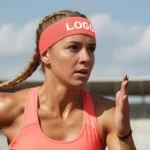 9 Active Custom Headband - Flexible Design Custom Logo Workout Band