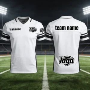 Premium Custom American Football Jersey Collection: Tailored with Team Mascot, Player Info, Bold Numbers, and Professional Manufacturer Quality