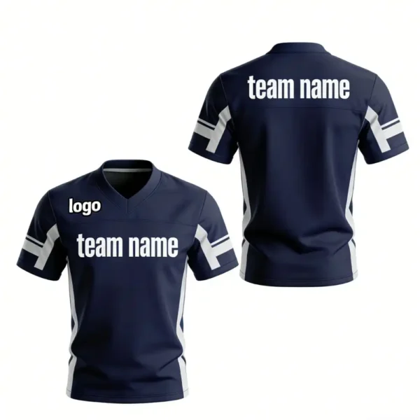 Innovative Personalized Football Uniforms for 7v7 Leagues - Custom Logo, Name Back, Number Front, Breathable Mesh, and Fast Production Times