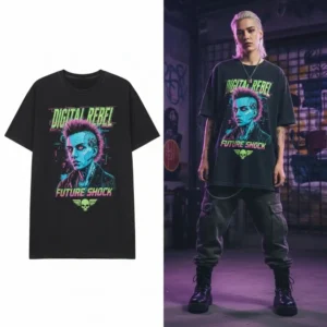 Personalized Custom T-Shirt Featuring Anime Inspired Design