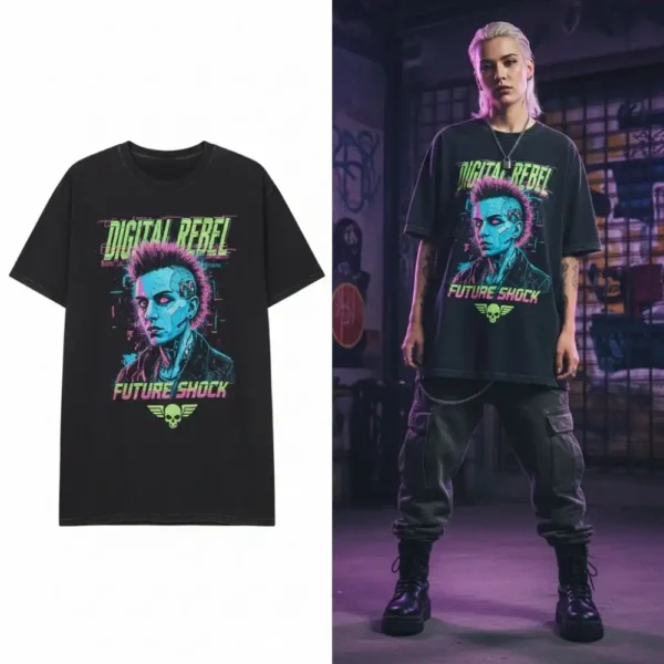 Personalized Custom T-Shirt Featuring Anime Inspired Design