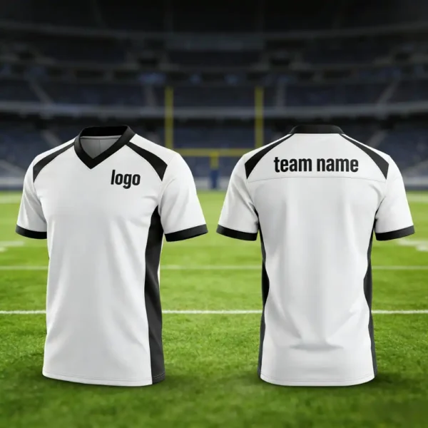 Ultimate Custom Football Team Apparel Jersey - Featuring Custom Team Name, Logo, Player Numbers, Embroidered Details, and Worldwide Shipping Options