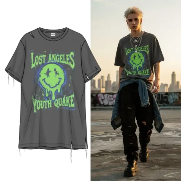 Designer Custom Graphic T-Shirt with Minimalist Logo