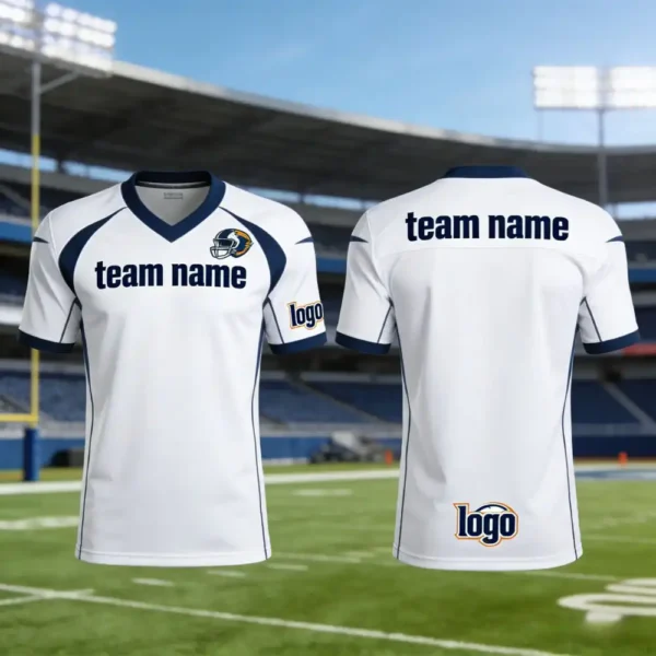 Luxury Custom American Football Jerseys with Embroidered Details, Custom Team Branding, Individual Numbers, and All-Size Availability for Men Women Youth