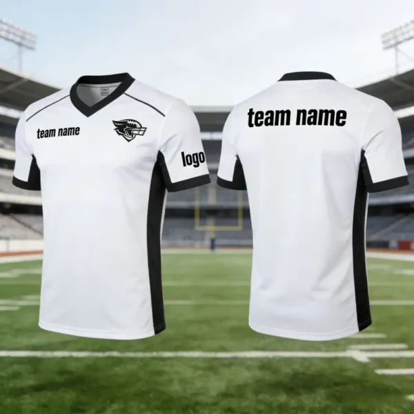 Versatile Custom Football Team Jerseys with Full Personalization Options - Logos, Names, Numbers, Sleeve Prints, and Durable Game-Ready Fabrics