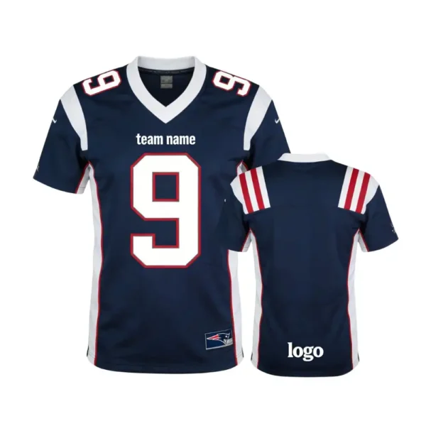 Multi-Purpose Custom Football Jersey Kits - Include Custom Logos, Names, Numbers, Sleeve Patches, and Performance Enhancements for All Levels