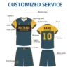 Dark Blue Sportswear Set with Diagonal Pattern - Custom ODM/OEM Team Uniform | Verified PRO Supplier