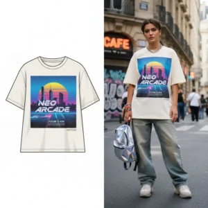 Custom Retro Wave Synth T-Shirt for 80s Aesthetic Lovers