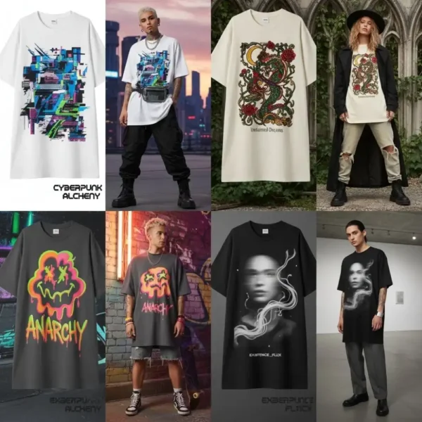 Custom Floral Print Trendy Tee for Boho Women Style