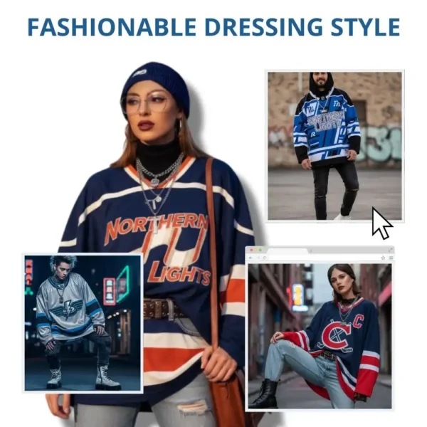 54 Pro Hockey Jersey - Black with Silver Star & Teal Gradient | Custom ODM/OEM Team Uniform with Number 23 | Verified PRO Supplier