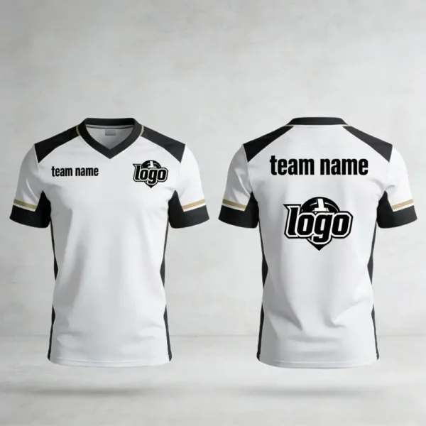 8 Pro-Style Personalized Custom Football Jerseys - Team Uniforms with Embroidered Logos, Back Names, Front Numbers, and Superior Fabric Durability